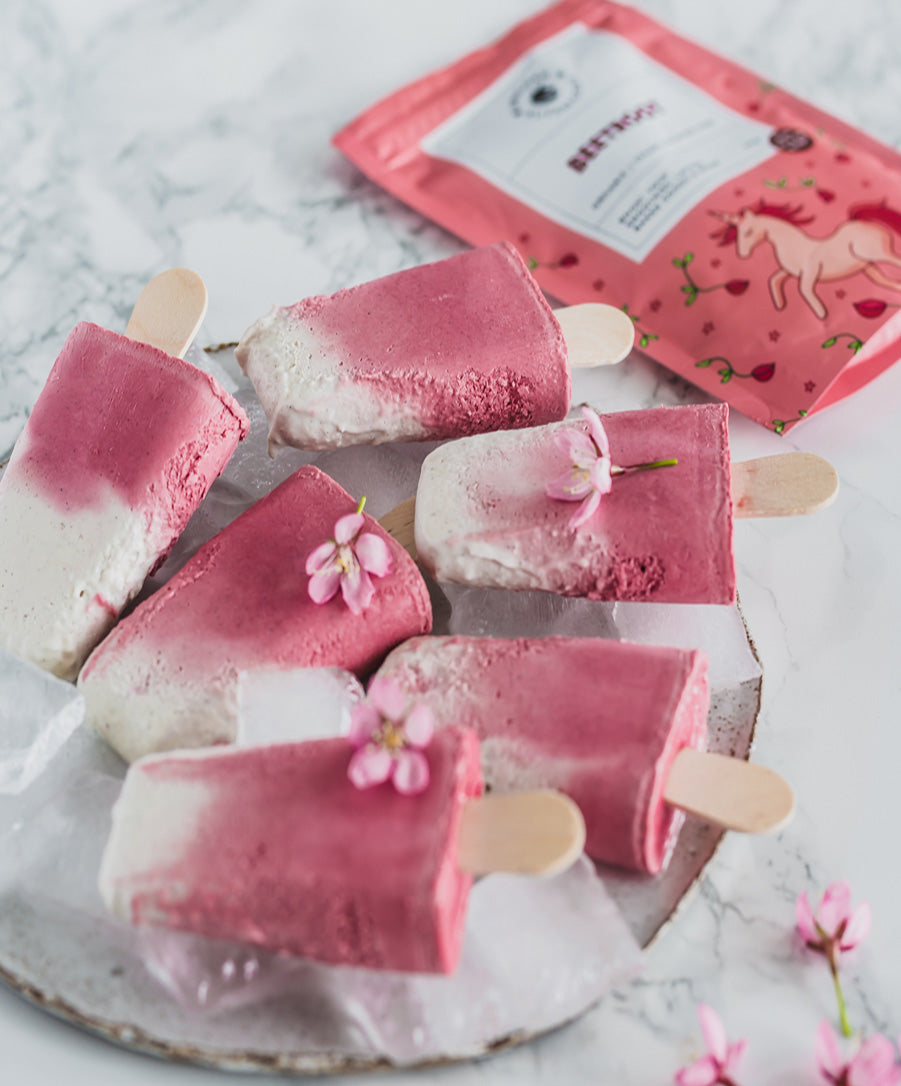 coconut beetroot popsicles