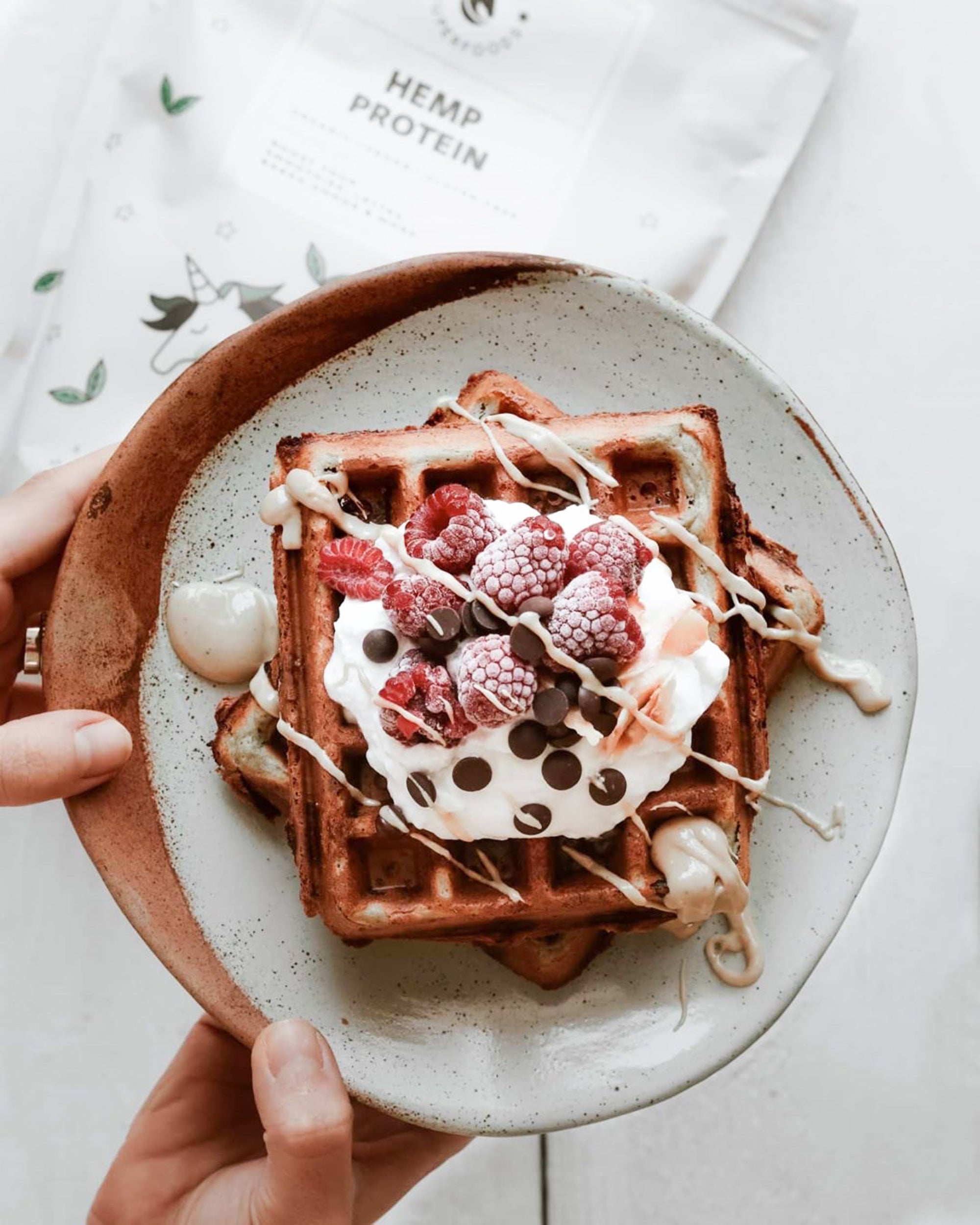 hemp protein waffles