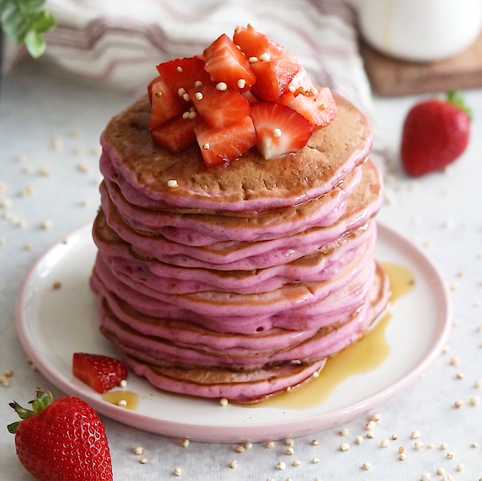 Pink Pitaya Pancakes