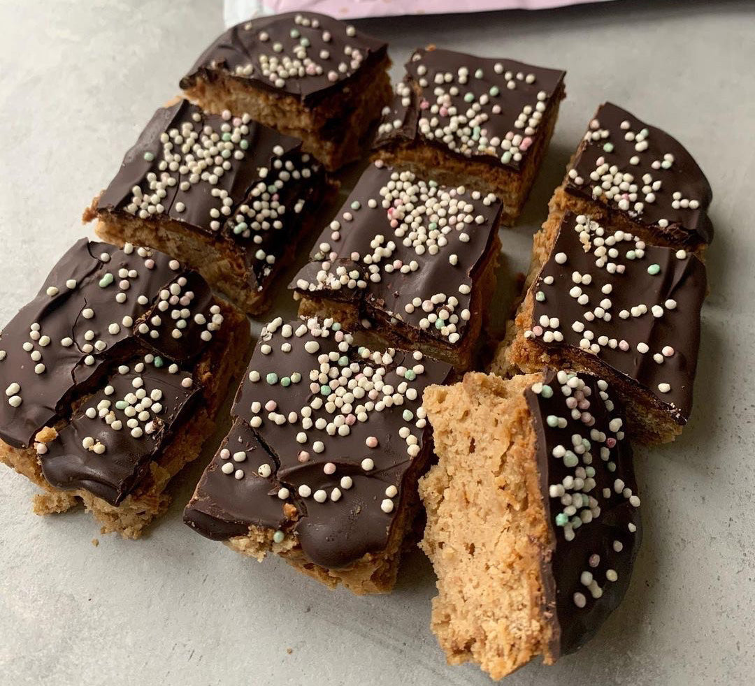 vanilla protein slices