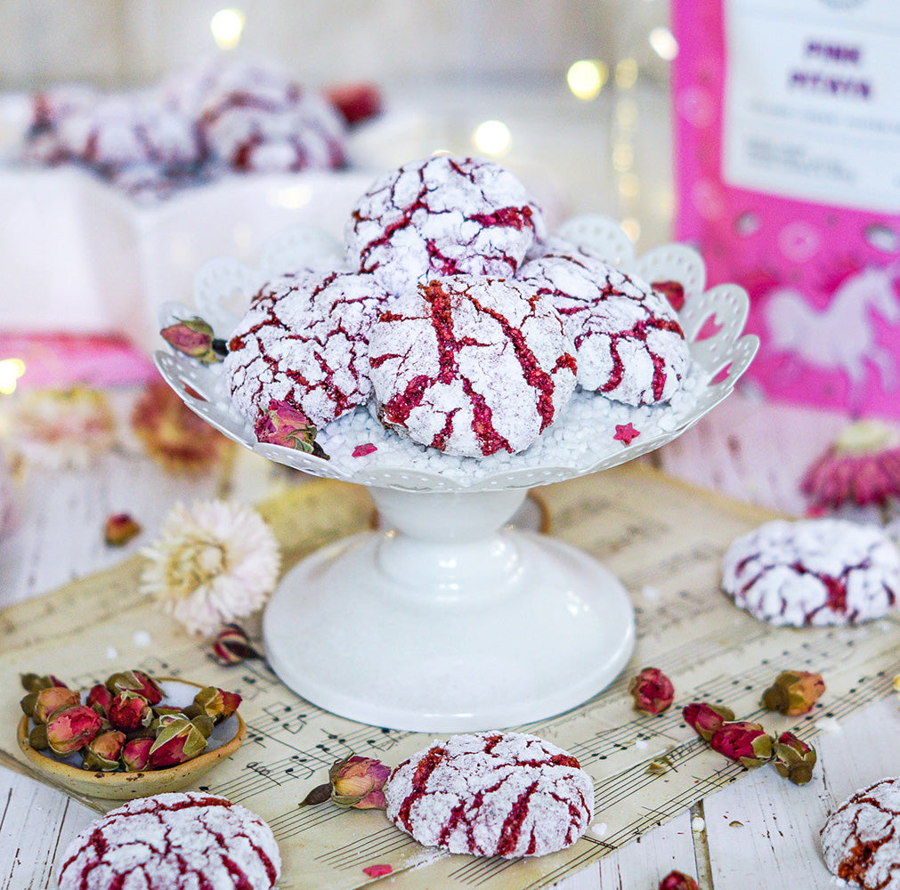 Festive Pink Amaretti Cookies