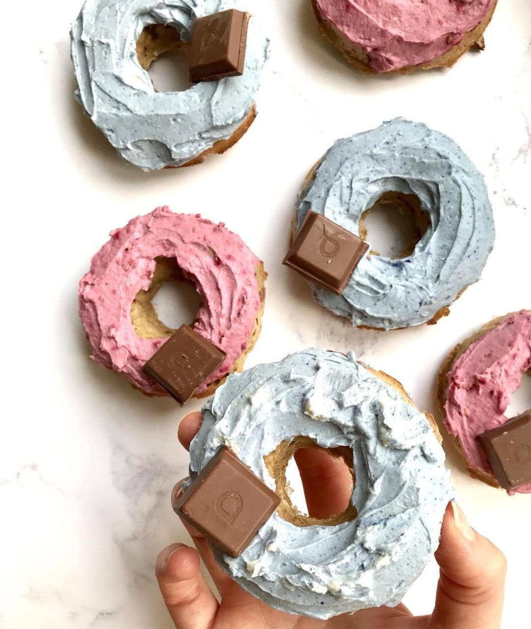 Vegan Frosted Doughnuts