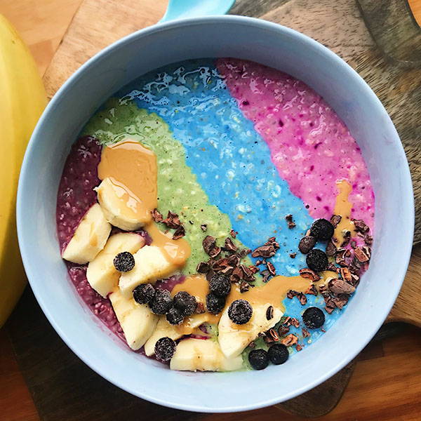 Colorful Overnight Oatmeal