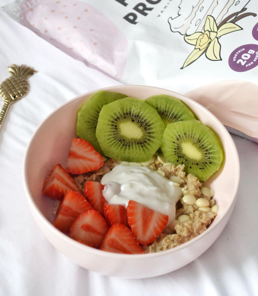 vegan vanilla protein oats