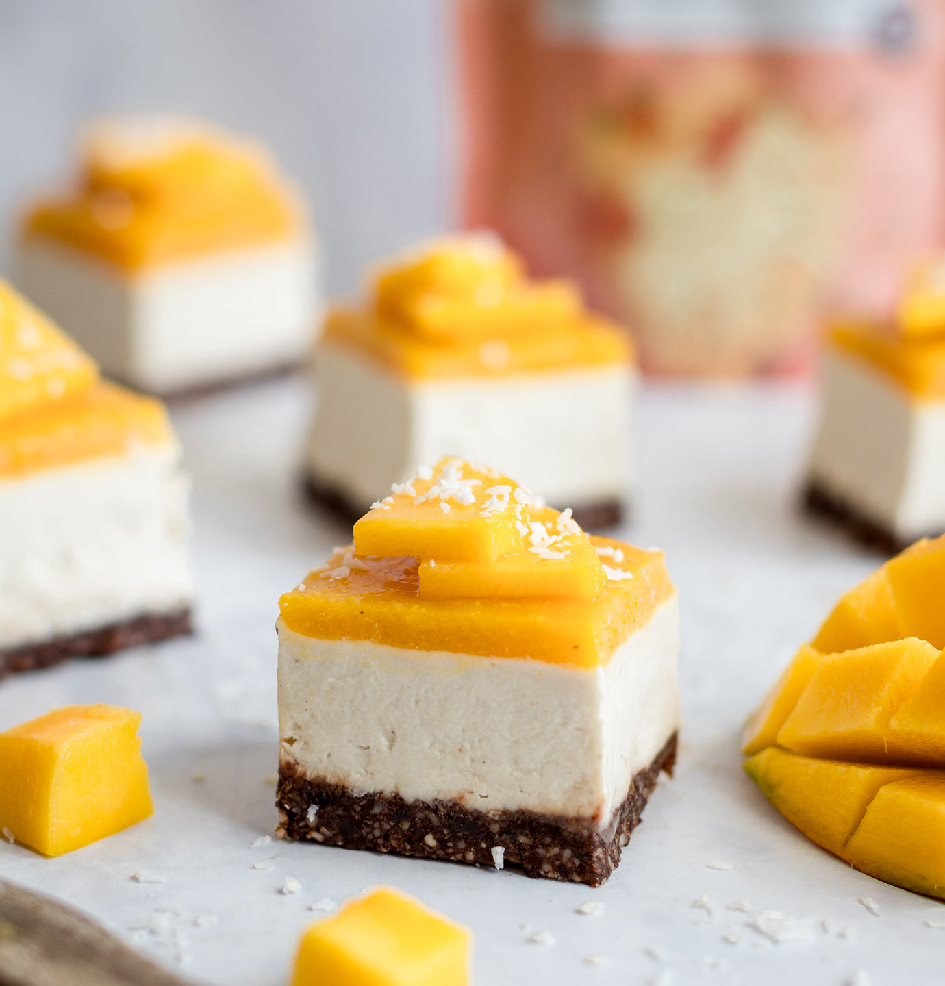 mango raw cake