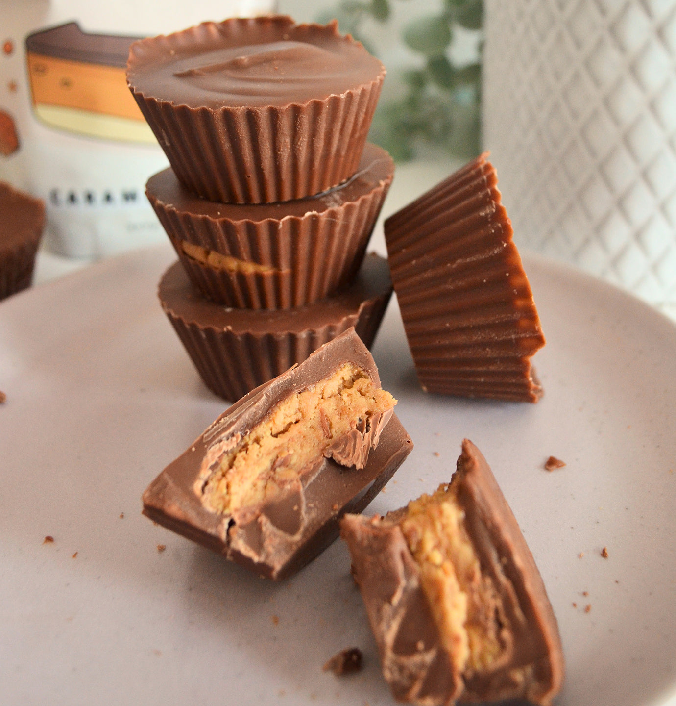 caramel chocolate cups