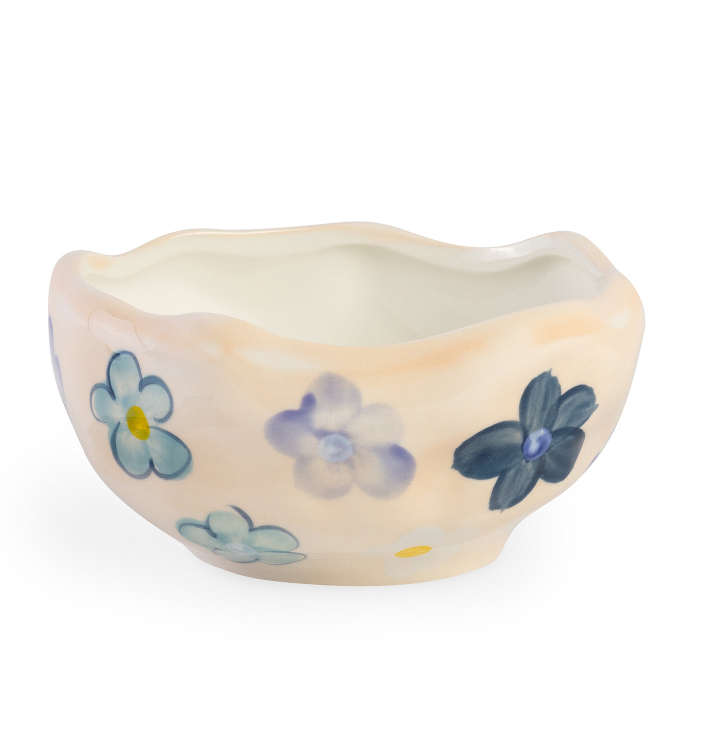 Blue Flower Ceramic Bowl