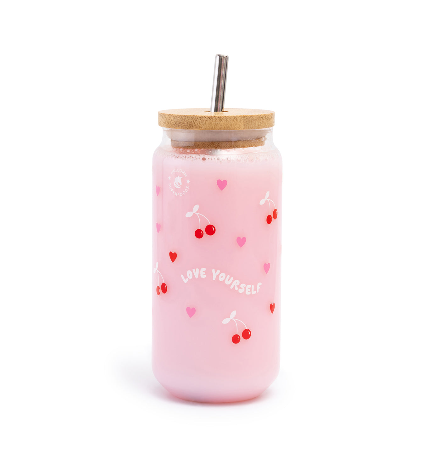 love yourself glass tumbler