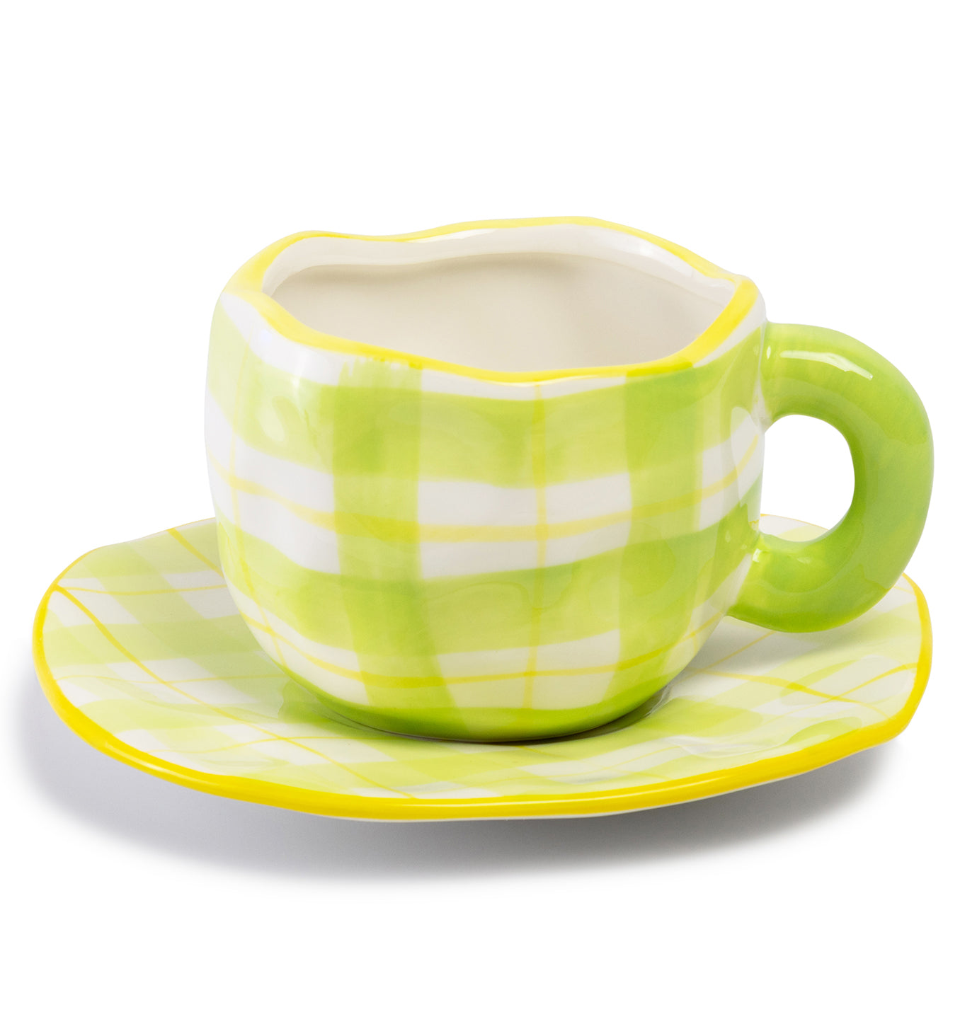 Green Checkered Mug