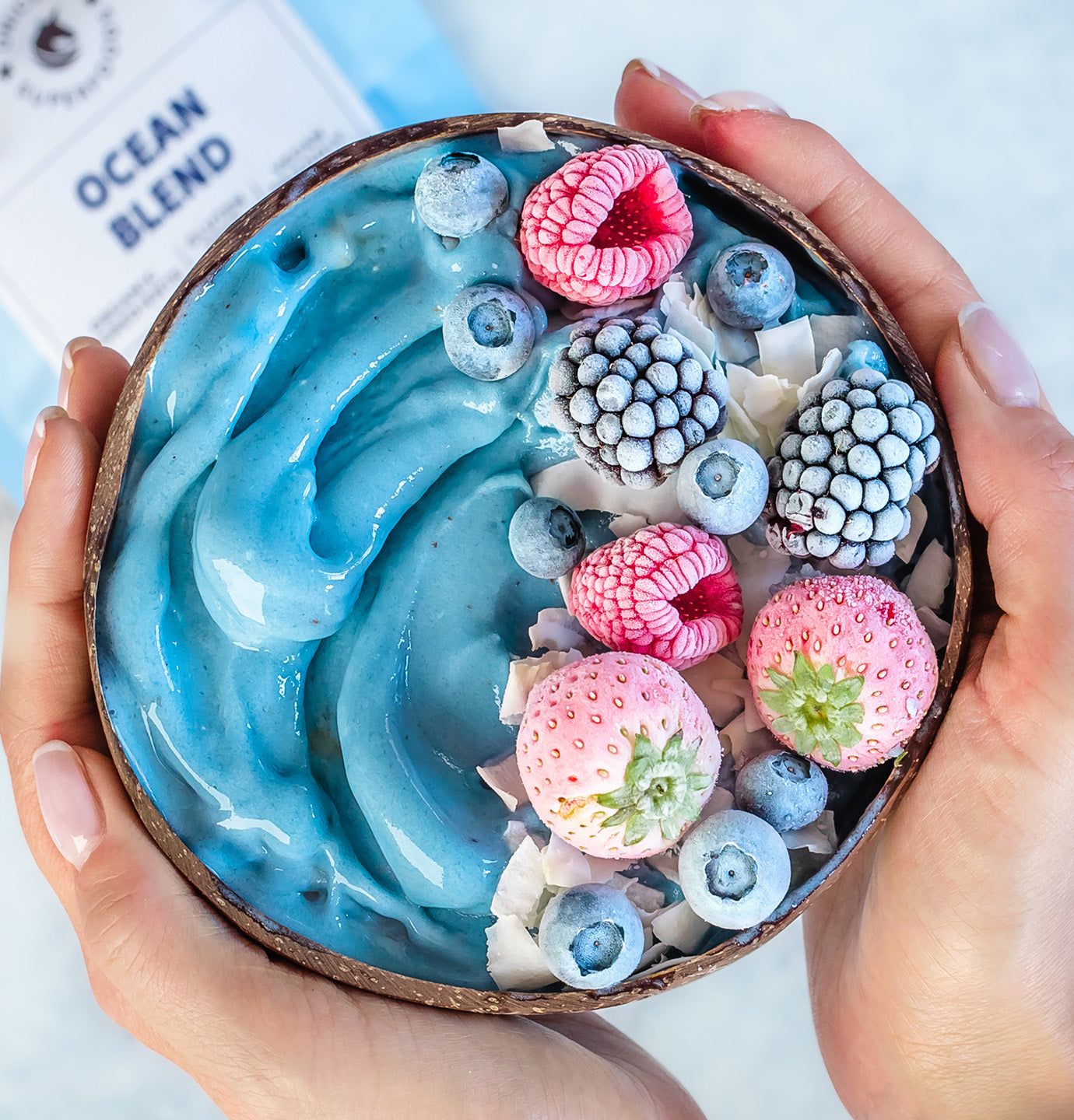 ocean blend smoothie bowl unicorn superfoods