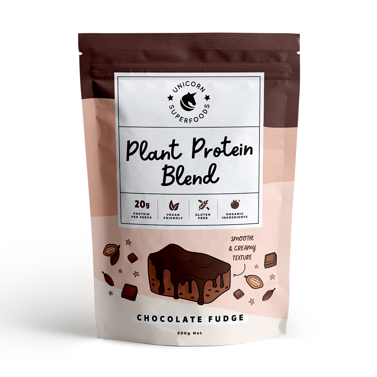 chocolate fudge plant protein