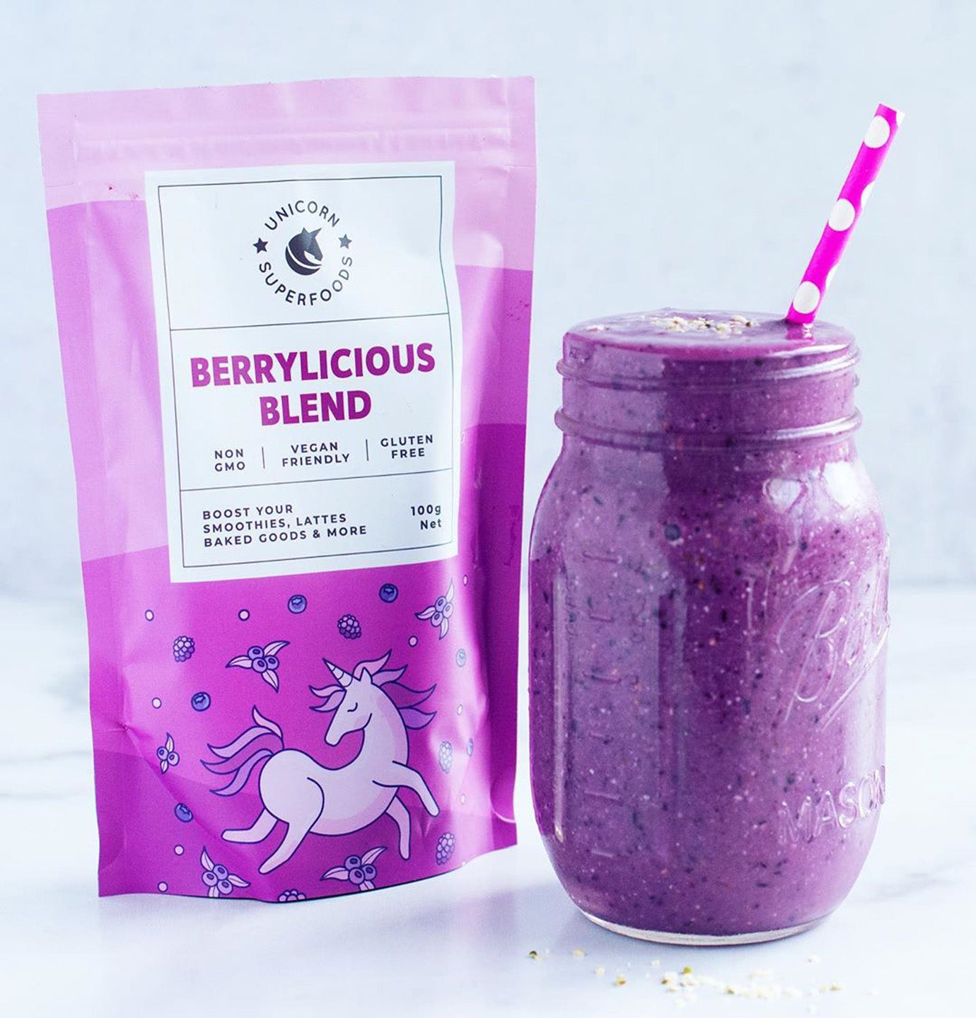 vegan berry smoothie