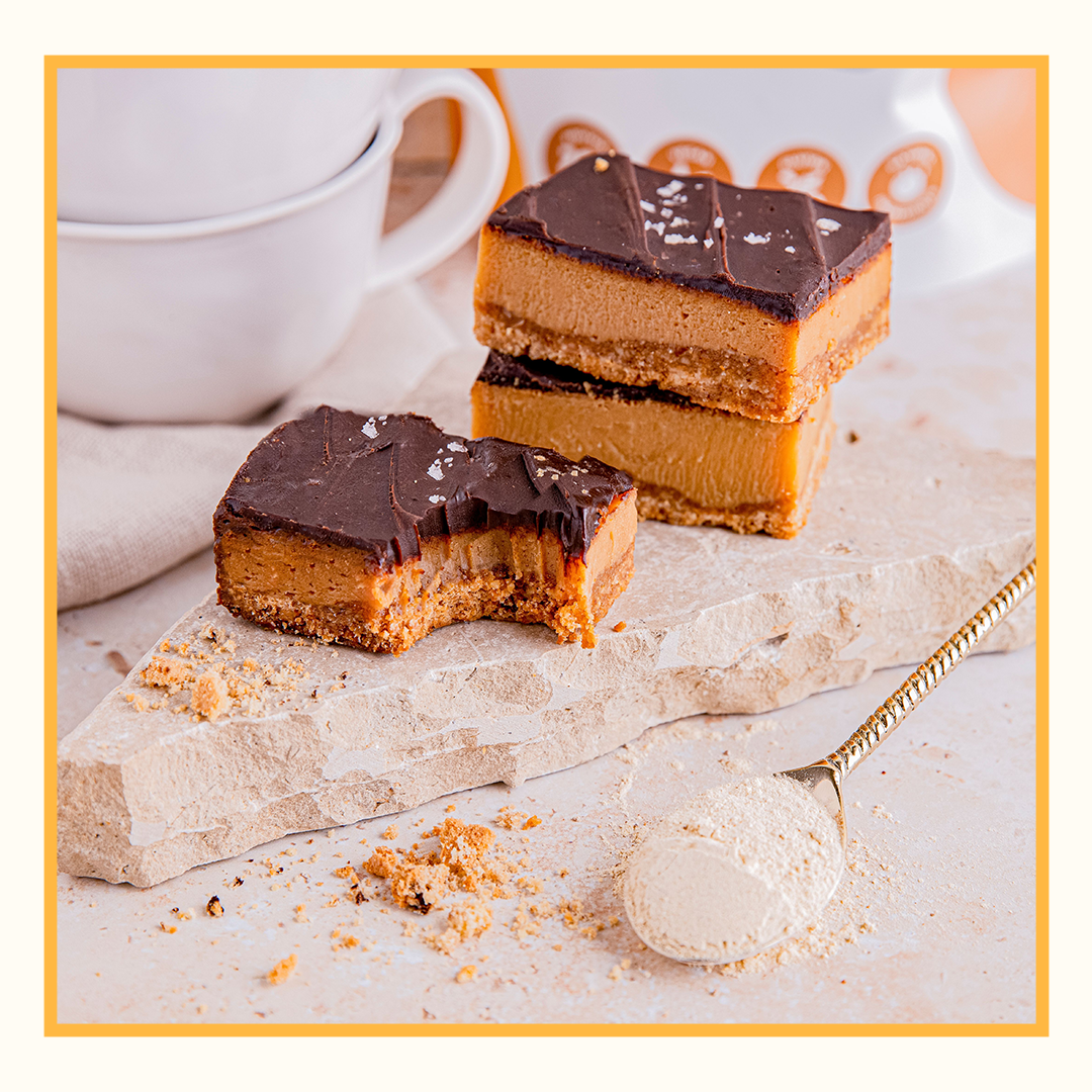 Vegan Protein Caramel slice 