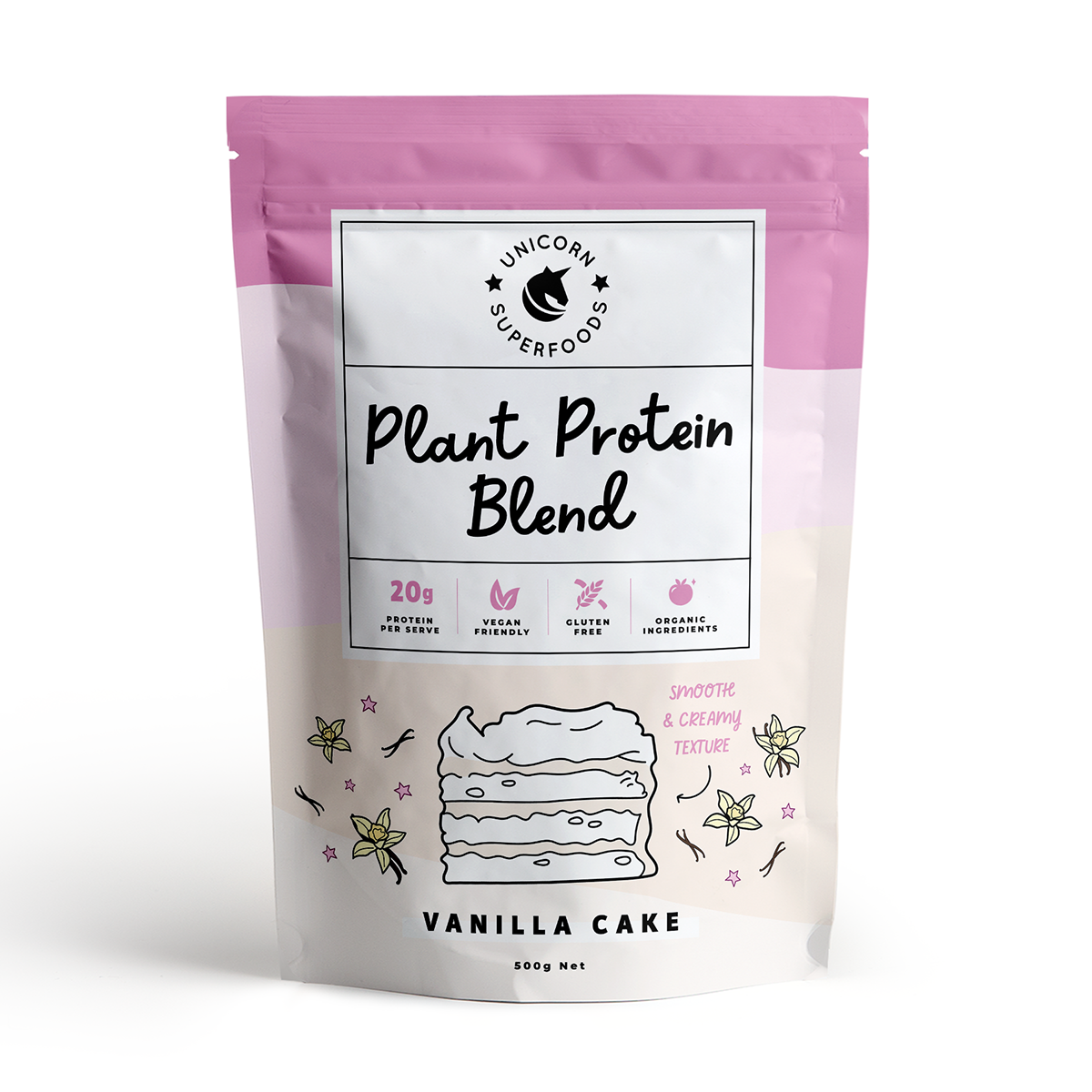 Vanilla cake plant protein