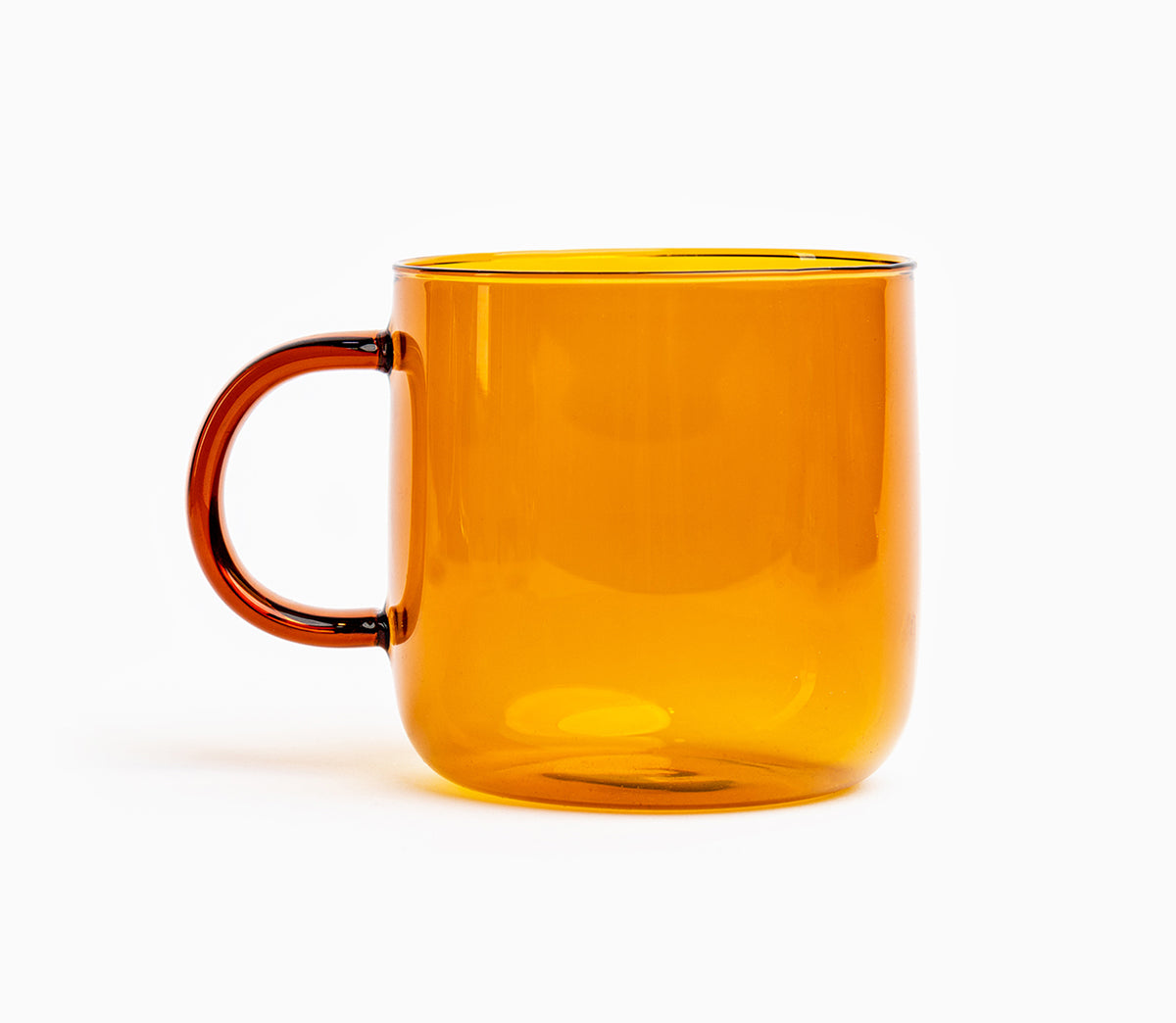 amber Borosilicate Glass Mug