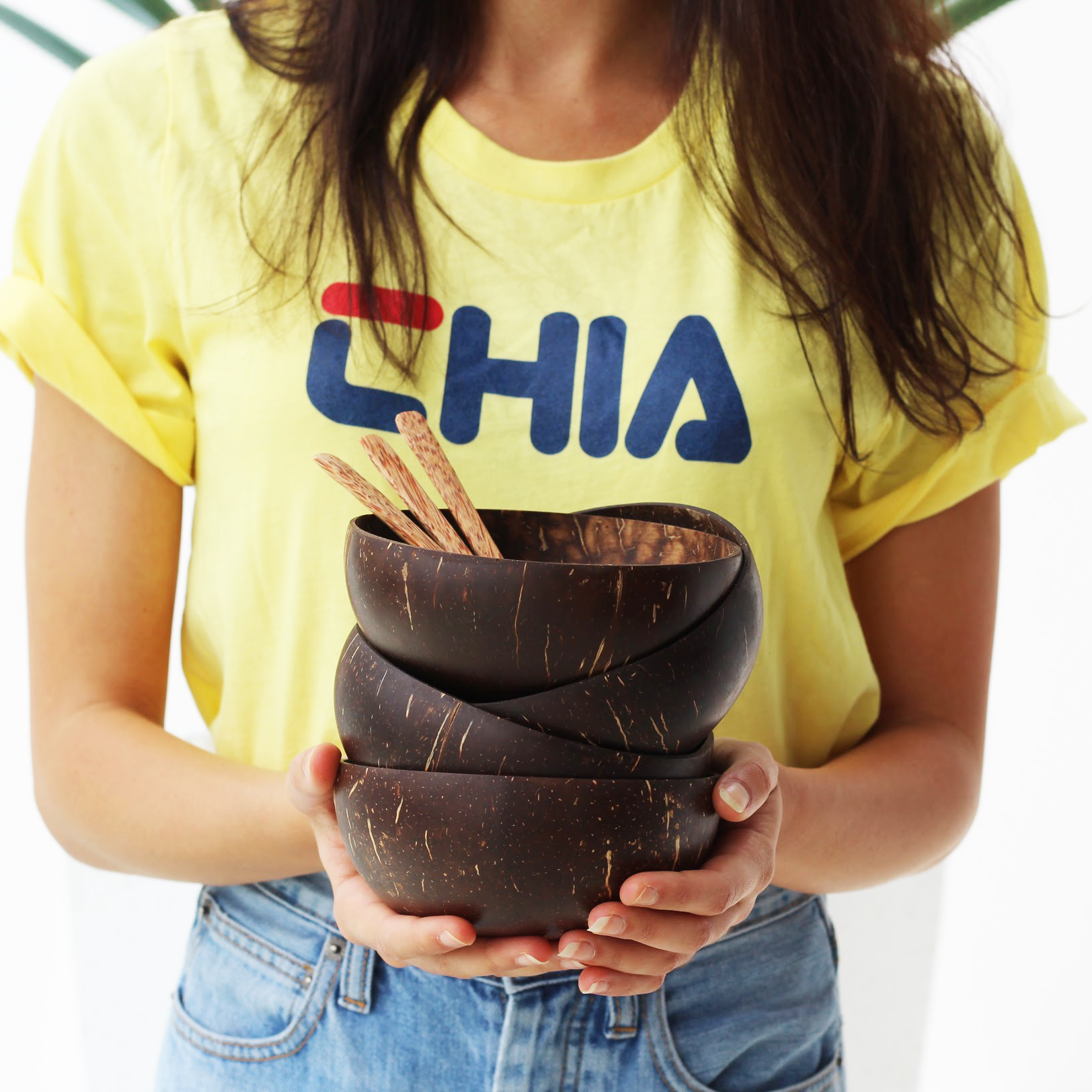 coconut bowls and spoons