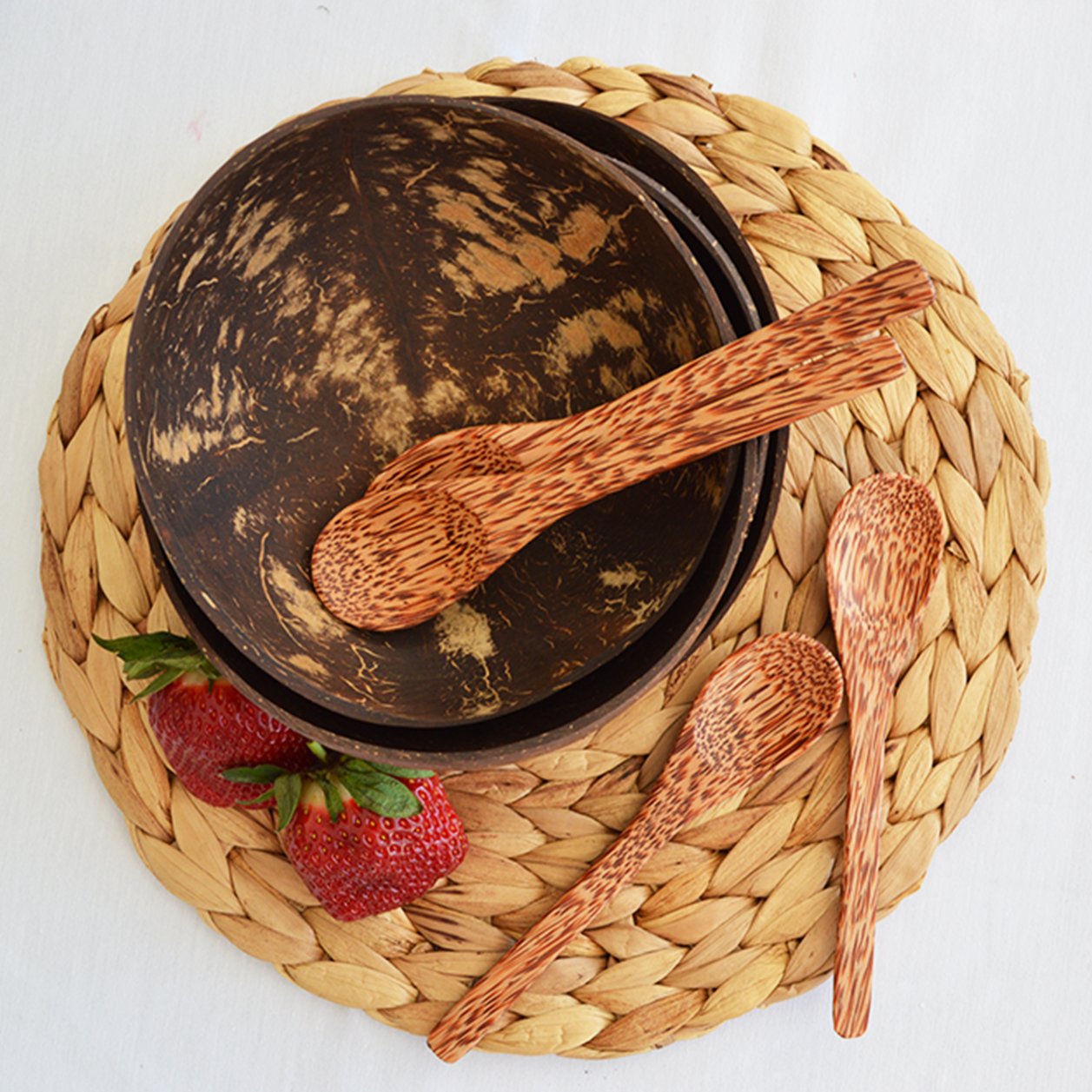 coconut bowl spoons and bowls