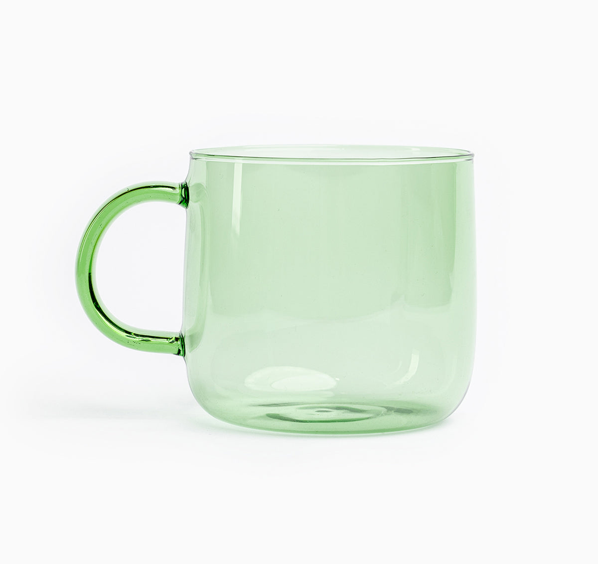 green Borosilicate Glass Mug