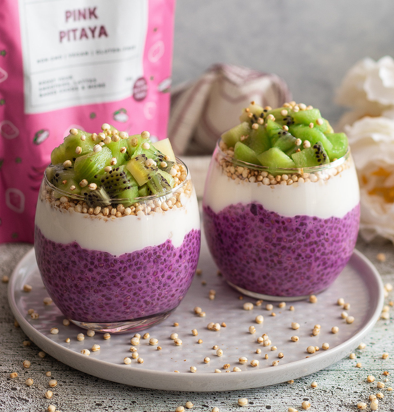 pink pitaya chia pudding